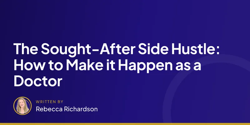 The Sought-After Side Hustle: How to Make it Happen as a Doctor